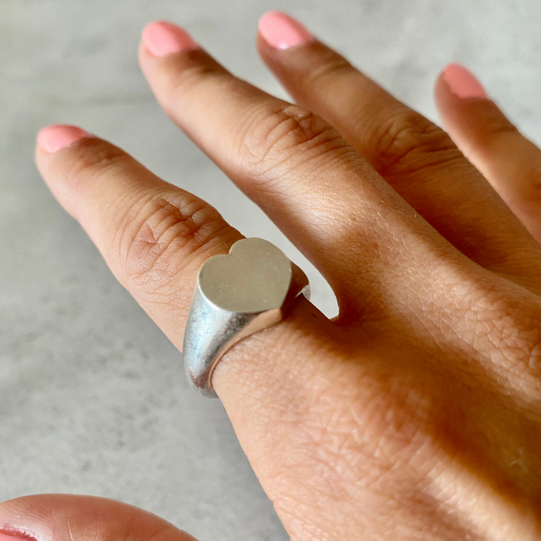 Anillo Sello Corazón